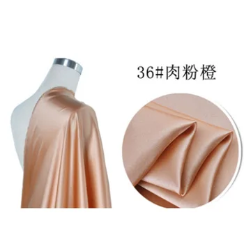 0,5 м/лот 108 см 90 г/м 19 м чист цвят еластична сатен плат материал плат за вечерна рокля Qi-Pao шевни аксесоари сам 2021