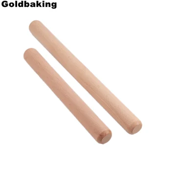 Валяк за тесто точилка Goldbaking дървена класически за печене на пица пай 20/28cm