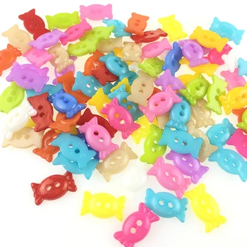 Копчета от Смоли Смесени Цветове във формата на шоколадови бонбони 100ШТ за Шиене или scrapbooking Аксесоари за Дрехи