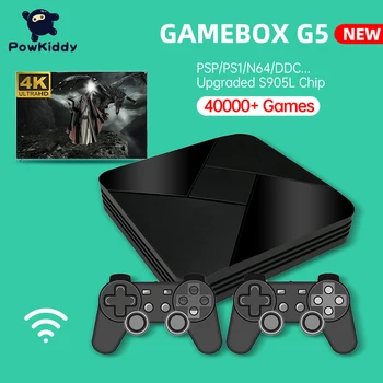 Powkiddy Нова Безжична Игрова Конзола G5 Console Super X 50 + Емулатори HD Wifi Ретро ТЕЛЕВИЗИЯ Игрова Конзола на Видео За семейството на PS1