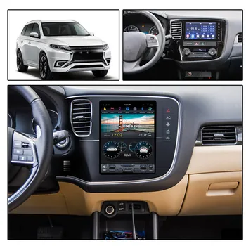 Тесла Стил за Mitsubishi Outlander 3 GF0W GG0W 2014-2018 Авто Радио Мултимедиен Плейър GPS Навигация Android без 2 din