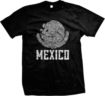 Тениска на стопанските Мексико Орел Мексиканска гордост. Нова тениска от 100% Памук С Къс Ръкав и Кръгло деколте, Ежедневни Мъжки Дрехи, Топ
