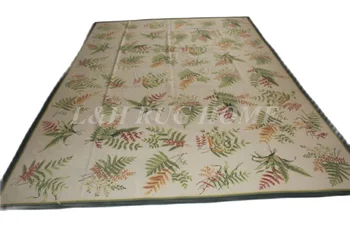 Безплатна доставка 9,15 'x13,75'ковры с остри ръбове 100% новозеландские вълнени килими оризови зашити килими, ръчно изработени килими за декорация на дома
