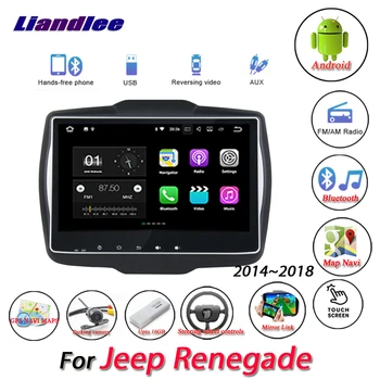 Автомобилна Мултимедийна Система Android За Jeep Renegade 2014-2018 Авто Радио GPS Навигация HD Сензорен Екран