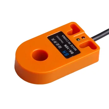 Оранжево 10 мм Отвор за Постоянен Ток 6-36 В 3 Тел NPN N/O HX-DGS-10N Индуктивен Околовръстен Сензор за близост Превключвател За Метални Винтови Пружини