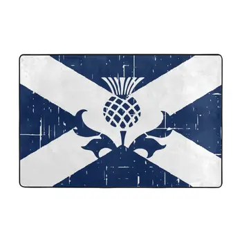 Шотландски Флаг Мат Килим Мат Килим Полиестер Нескользящий Пол Декор Bath Баня, Кухня С Балкон 60*90