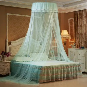 Твърда Mosquito Net Легло Queen Size Домашен Купол Сгъваема Легло С Балдахин Елегантната Принцеса