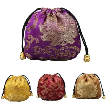 Ярък Цветен Китайски Добър Щастлив Чанта Благоприятен Облачен Дизайн Подарък Чанта За Съхранение