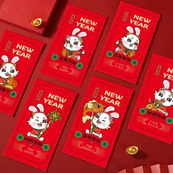 Широко приложение Честване на рождения Ден на Благословение за Сватбени Партита Заек Червен Плик Заек Пакет Пликове Китайската Нова Година