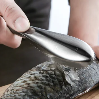 Средство За Премахване на Рибни Люспи от Неръждаема Стомана Лесно Премахва Риболов Люспи Чистящая Четка Инструмент Стъргало за Риба за Кухненски Инструменти За Почистване на Рибата