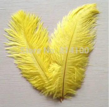 100 бр./лот 6-8 см 15-20 см, жълти страусиные пера за сватбен декор на плавателни съдове