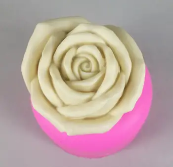 Инструменти За Торта 1 бр роза 3D силиконова форма За Украса на паста за празни приказки инструмент мухъл