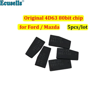 5 бр./лот Оригинален висококачествен 4D63 ID83 80 БИТА 4DID63 80 битов чип за Ford За mazda поддръжка на всички загубени ключове
