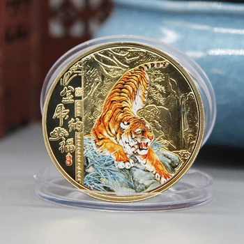 2022 Китай Новата Година на Тигъра Оригиналната Възпоменателна монета на Монетата Година на Тигъра