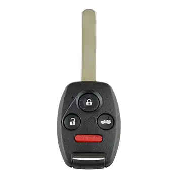 4 Бутона Автомобилен Ключ за HONDA CIVIC EX COUPE/EX СЕДАН/СЕДАН/SI КУПЕ/ХИБРИДЕН Висококачествен Черен Взаимозаменяеми Кола Ключодържател