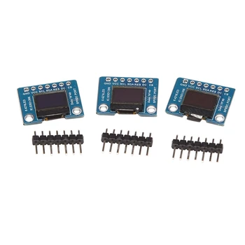 ПЪЛЕН 3шт 0,42 инча 7 контакти OLED-дисплей LCD модул SPI Интерфейс Модул SSD1306