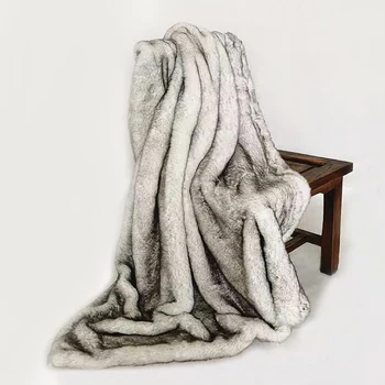 Ново одеяло от лисьего кожа, кожа Одеяло ръчно изработени, красиво меко домашно покривки за дома, Чиста главна пътна легло, разтегателен FG1389
