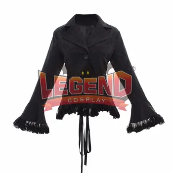 Черен Женски Викториански Ретро готически костюм в стил steampunk дантела, най-риза по поръчка