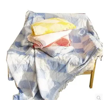 карирани модел проста памучен конец одеяло калъф за дивана прахоустойчив калъф за кърпи нескользящий килим за стол