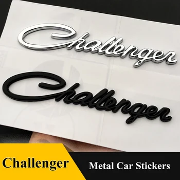 Колата 3D метална Емблема на Иконата на стикер за Dodge Challenger модел на превозното средство на заден опашката на Багажника писмо логото на хром знак етикети аксесоари