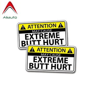 Aliauto 2 X Предупреждение Автомобили Стикер Забавно Extreme Задника Боли Самоличността на PVC Стикер Аксесоари Винил, 10 см * 5 см