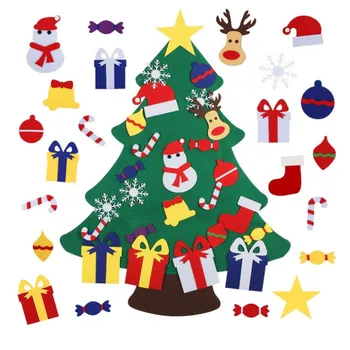 2021 Нова година Коледни Подаръци на Децата да Усещат Коледни Декорации DIY Изкуствена Елха Монтиране на Украса За Дома