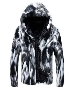 Кожено яке с качулка, мъжки топло кожено яке от изкуствена кожа кадифе, свободни мъжки якета, зима-есен, утепленная jaqueta de couro, модни