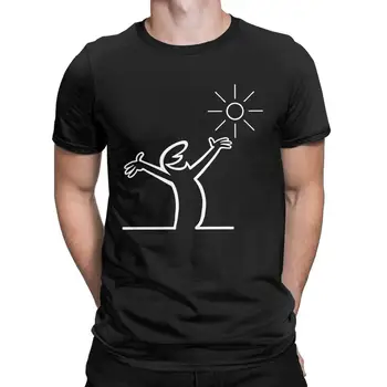 Забавен Лайнмен Летните Слънчеви Тениски за Мъже С Кръгло Деколте 100% Памучен Тениска Badum Линус Lineman Тениски с Къс Ръкав 6XL Върховете