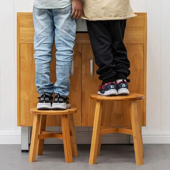 Наньчжу Материал Табуретка за Краката Креативна Детска Поставка За Краката Смели Сгъсти Столче За Степени Твърди Здрав Стол Стол в Три Размера