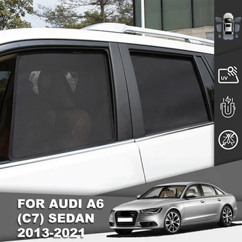 За Audi A6 C7 2011-2018 Авто Козирка Магнитен Предни Предното Стъкло На Окото Завеса Задното Странично Прозорец На Сенника На Защитно Покритие