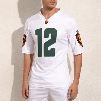 Вашият Дизайн Green Bay No 12 Футболни Тениски За Мъже Мода Ръгби Фланелка Екип Конфигуриране На Тренировка Футболна Тениска