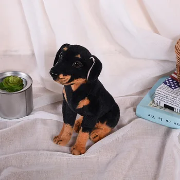 около 36 см клекнал Моделиране Ротвайлер куче играчка плюшен мека кукла за подарък за рожден ден w1000
