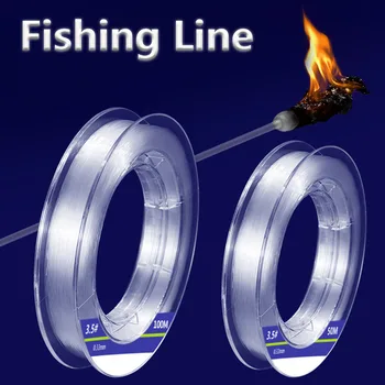 50 m/100 m Диаметър на Невидима въдица: 0,138 мм-0,495 мм Тонущая риболов линия от чист въглерод, Риболовни Принадлежности