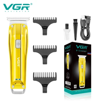VGR електрически ножици двигателят е с мазителна корона тласкач USB акумулаторна домакински мини преносим корпус 0 острие за гравиране на метал фризьорски салон V-955 стил
