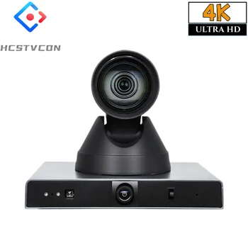 4K PTZ Камерата Автоматично Проследяване на Видео конференция с микрофон Всичко-в-едно 12-кратно увеличение HD HDMI SDI USB3.0 LAN Технология Църква Жива Бизнес среща,