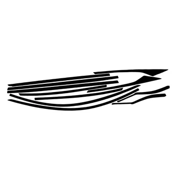1 Комплект Автомобилни Врати Прозорци лайсни Комплект Винилови Стикери е Подходящ за Honda Accord Седан 2018 2019 2020 Лъскаво Черен