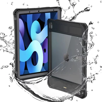 Waterdichte Калъф Поставка За iPad air 4 2020 Калъф Stofdicht Duiken Прозрачен капак