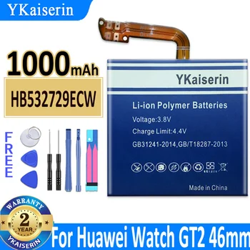 YKaiserin HB532729ECW 1000 mah 46 мм Батерия За Huawei Watch GT2 GT 2 Smartwatch 46 мм Батерия + Безплатни Инструменти