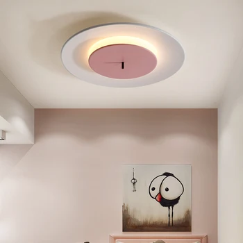 Модерен през цялата тавана лампа, Ютия Акрилни лампа macaron, Скандинавските тела, за да премине в спалнята, 90-260 В, скандинавски тавана лампа