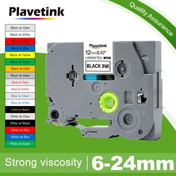 Plavetink Съвместим за ламиниран етикет на лента 231 131 6/9/12/18/24 мм Черно на бяло лента 431 531 131 631 221 211 Лента за принтер