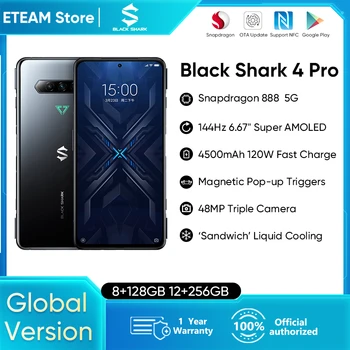 Black Shark 4 Pro Глобалната версия 5G Игра телефон 6,67 