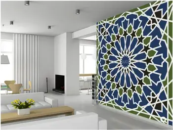 Потребителски артистични тапети, арабески с бесшовным дизайн за спални хол трапезария таван фон стени тапети винил