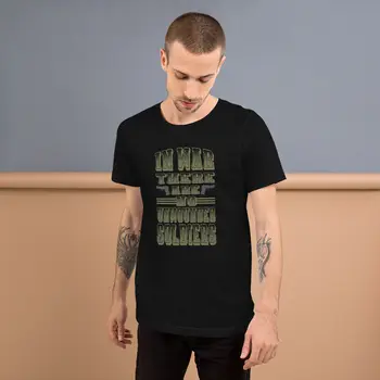 Ветеран от войната Без Ранени Войници Мъжка Тениска 100% Памук за Ежедневни тениски Свободен Топ Размер S-3XL