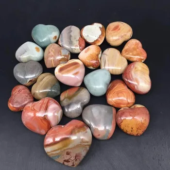 Океански камък сърцето на скъпоценни камъни естествен кварц минерални кристали духовно изцеление рейки начало декор модерен