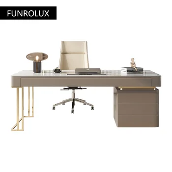 Шиферный бюро офис бюрото Nordic study light луксозен настолен компютър часа прости модерен бюро за дома