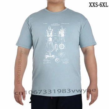 Електрическа Лампа Лампа Патентна Мъжка Тениска Идея за Подарък 100% Памук, Подарък За рожден Ден, 100% памук Oneck тениски XXS-6XL