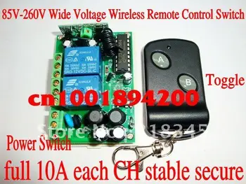 110V2CH безжичен ключ RF безжично дистанционно управление превключвател на системата (1 предавател и 1 приемник) пълен Ключ 10A/Незабавен стабилен защитен