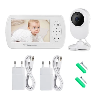 4.3 инчов Безжичен Цвят на бебето следи 1080P HD Аудио Видео Детска Камера Температурен Монитор VOX Камера за Сигурност Двупосочна Аудио
