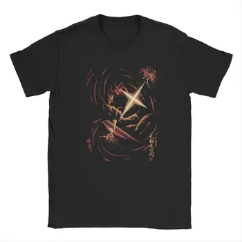 Мъжки t-shirt Himura Kenshin Rurouni Kenshin, Аниме, Дрехи от 100% памук, Забавна Тениска с Къс Ръкав и Кръгла Яка, Лятна Тениска