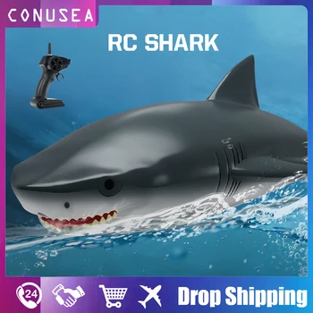 RC Shark boat Водоустойчиви PVC Лодка имитация на акули Rc Дистанционно Управление Състезателен Кораб за деца момче